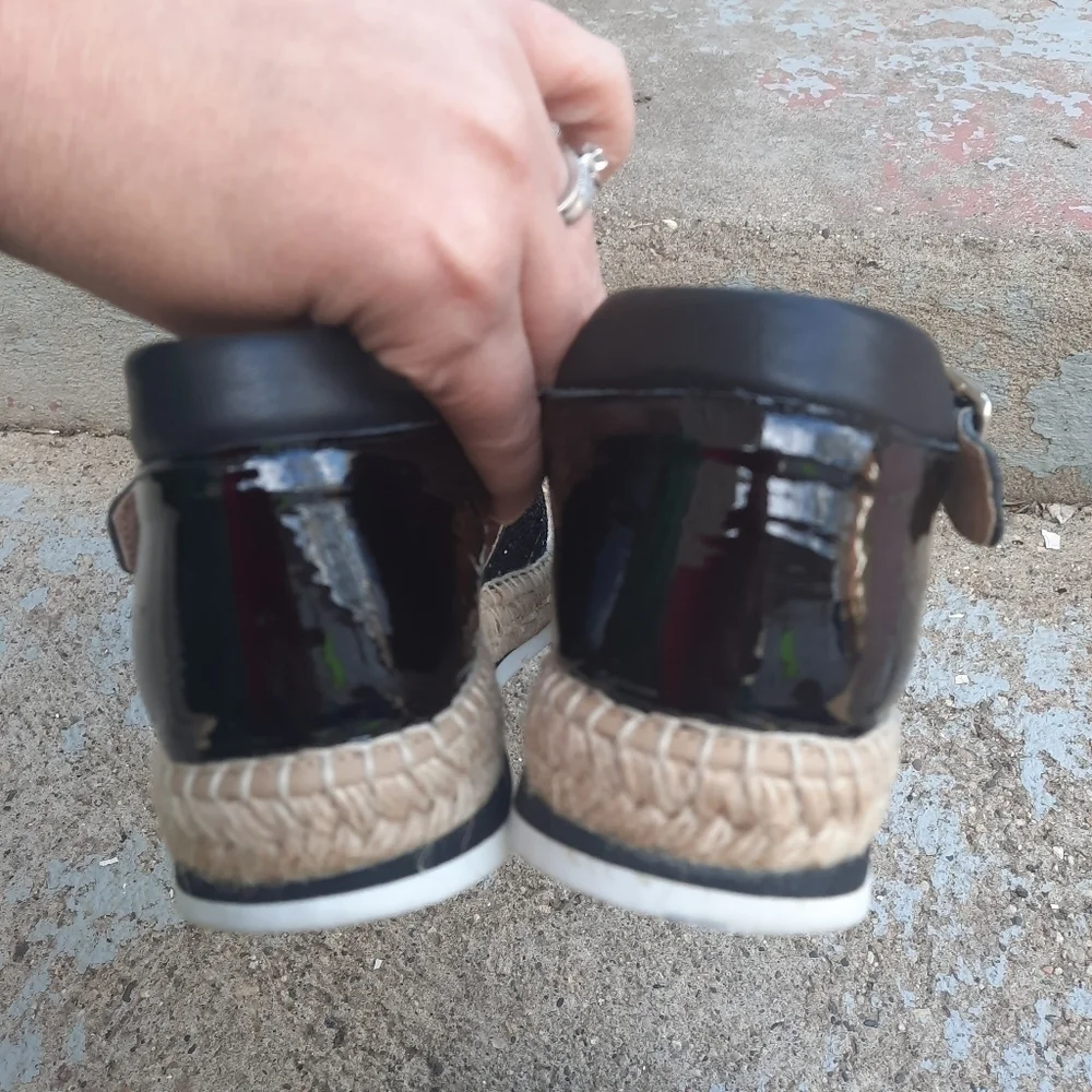 🌟 Kanna glitter espadrilles sandals shoes size 40 10